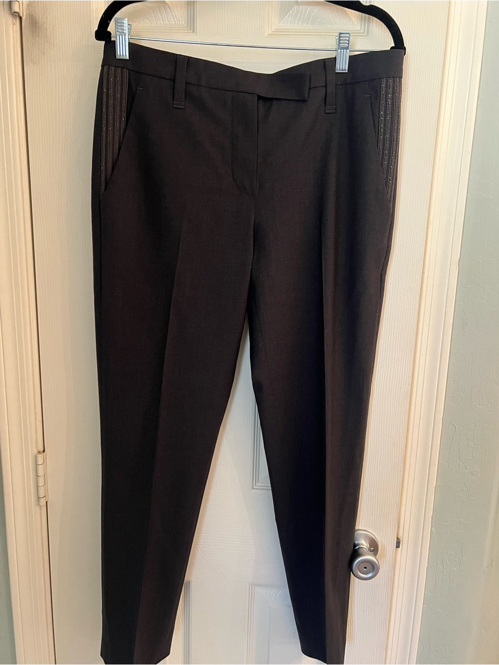 Brunello Cucinelli wool capris pants size 8